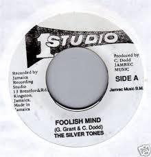 

7inch Record SILVERTONES - Foolish Mind NONE Studio One Jamaica Reggae, Ska & Dub Used