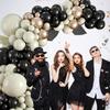 Black White Sand Balloons Garland Sand White Champagne Gold Ballon Arch Kit Birthday Party Baby Shower Wedding Decoration Globos