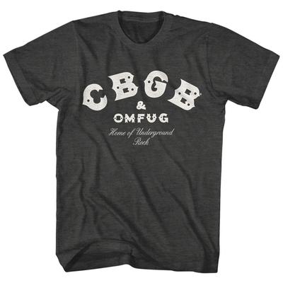 CBGB OMFUG Home of Underground Rock Men's T Shirt Logo Punk Metal Concert Merch