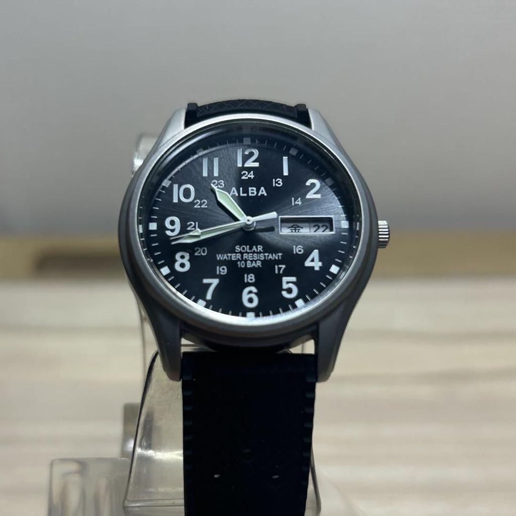 [USED] Seiko Alba AEFD557 Solar Military Watch