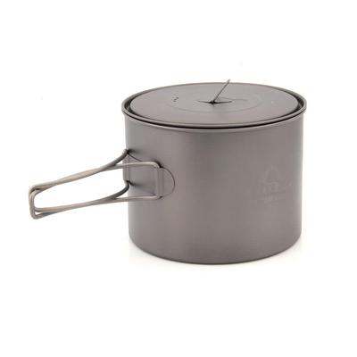 TOAKS Titanium POT 1300ml Outdoor Camping Cookware with Lid and Handles Folded POT-1300