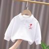 National Day Patriotic Cotton Long Sleeve Polo Shirt for Kids
