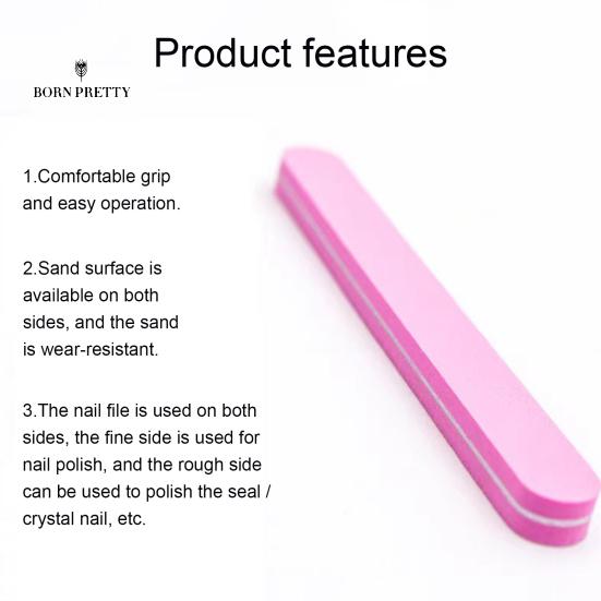 Excellent Nail Art Nails Ornaments File Bright Color Long Lasting Trim Nails