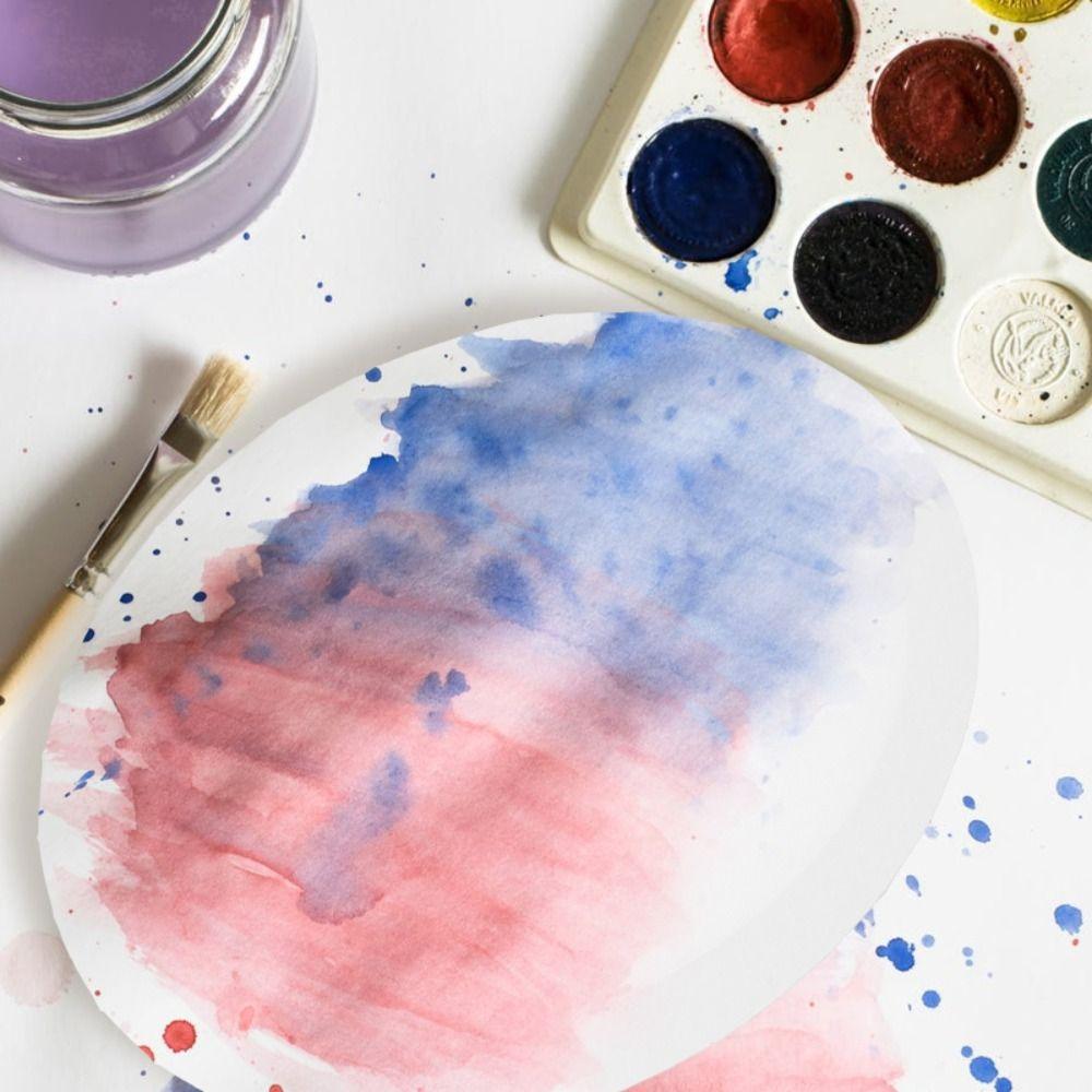 Cotton Oval Oil Canvas Blank Drawing Board Picture Frame Painting Board  Oil Paint
