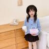 Lace Cute Stylish Childrens Bag Beautiful Butterfly Pearl Handbag For Toddler Girls