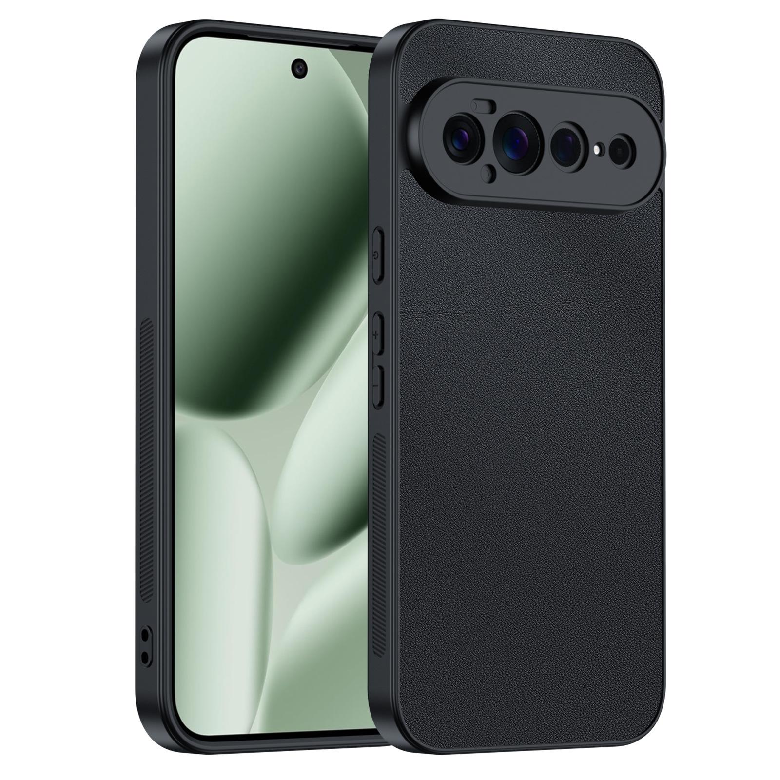 Applicable to Google Pixel11ProXL mobile phone case solid color plain leather lamb leather Google 11 anti-drop protective case google pixel11proxl