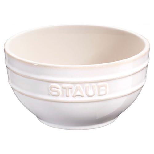 Staub  Ivory Bowl, 12cm  Ceramic Bowl, Microwave Safe [Official Japanese Product] Vintage Colors 40511-833