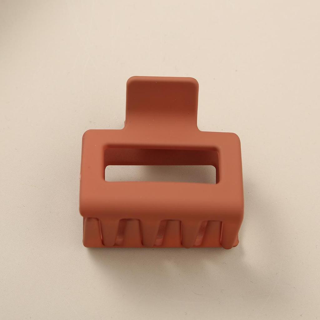 8.5CM x 10.5CM Rectangular Matte PS Hair Clip - Simple Shark Hair Accessory
