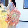 4pcs Set Large Capacity Backpack for Girl Boy Elementary School Fresh Bag Cute and Versatile Backpack for Junior High School Students