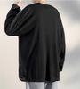 Poperdision Long Sleeve Loose Fit Solid Round Men's T-Shirt, Autumn/Winter Collection, Color, Simple, Stylish, Popular, Casual, Collar, Soft,