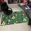 Tapis imprimé Grinch, Tapis pour chaise de bureau Salon Chambre à coucher Décoration de cuisine Cadeaux.