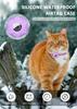 AirTag Cat Collar, Reflective Kitten Collar Detached Cat Collar, GPS Cat Collar with AirTag Bracket and Bell, Lightweight Tracking Cat Collar
