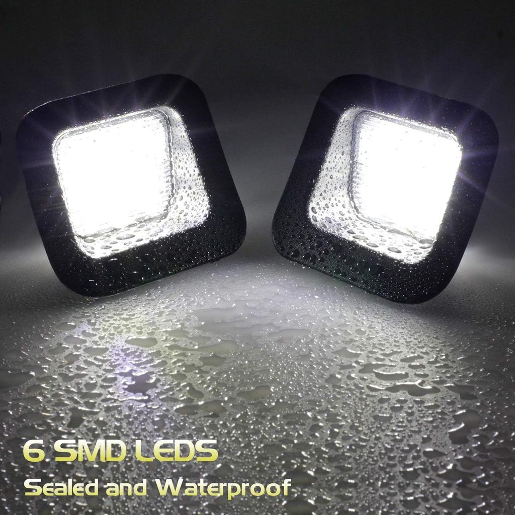 LED License Plate Light Tag Lights Compatible with 2003 to 2018 1500 2500 3500,