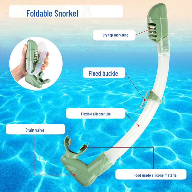Alliance Messenger Portable Full Dry Silicone Snorkel