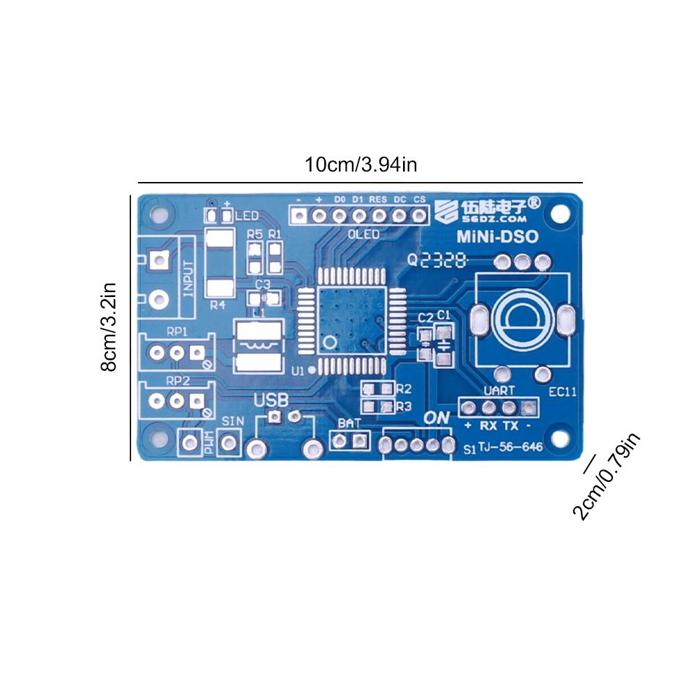 Mini DOS LCD Oscilloscope Kit STC8K8A Single Chip Microcomputer Electronic Welding Training Production of Loose Parts
