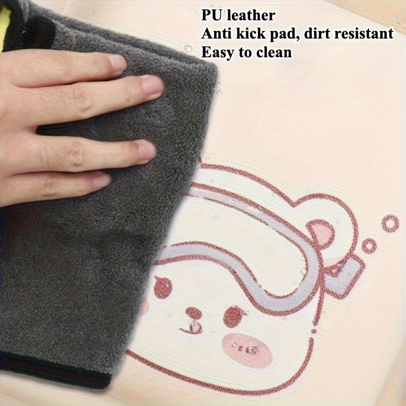 Car Seat Back Organizer Adjustable Kick-Proof PU Leather Storage Bag Hanging Storage Box Ideal for Keeping Car Seats Clean