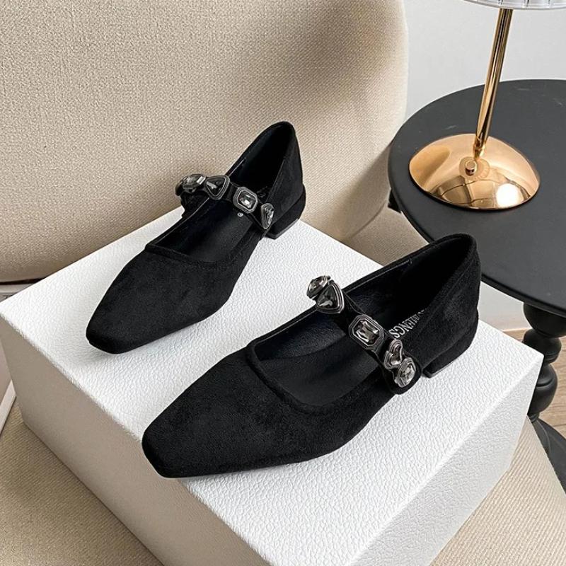 Spring Women Shoes Modern Pumps France Style Mary Jane High Heels Shoes Ladies Party Dress Shoes