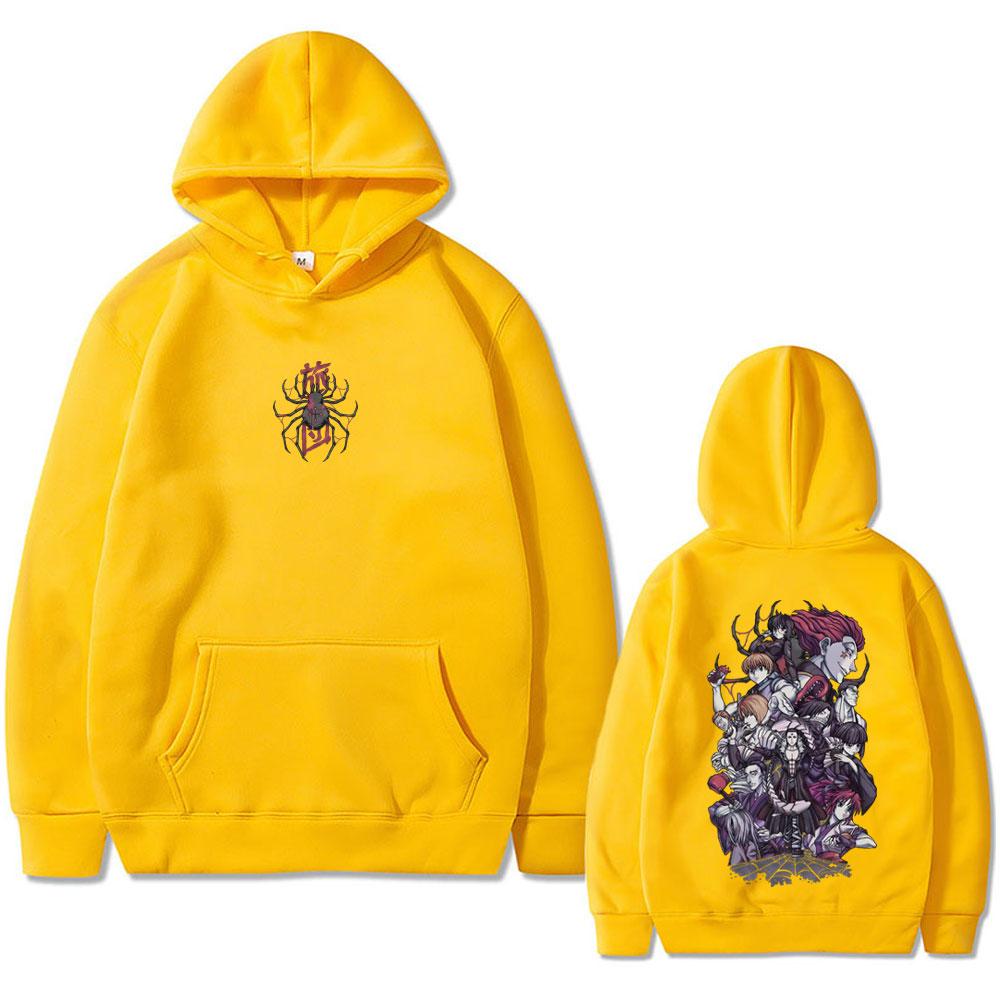 Anime Hunter X Hunter Phantom Troupe Spider Hoodie Men Women Casual Vintage Pullover Hoodies Male Fashion Oversized Tracksuit