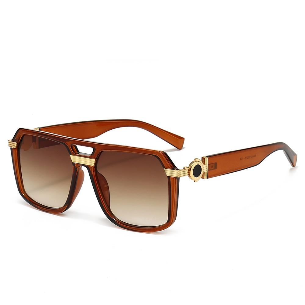 New Oversized Square Sunglasses Women Men Designer Large Frame UV400 Protection Shades Gafas Oculos