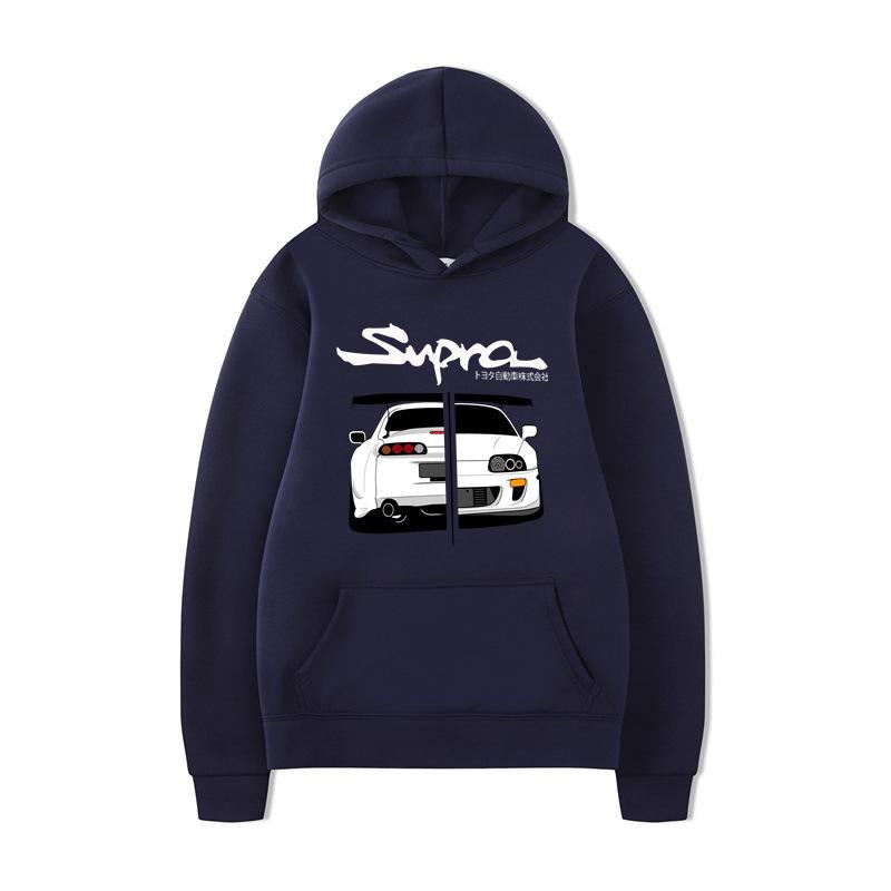 New Men's Daily Sweater, Header D Racing Autumn Sweater with Hat