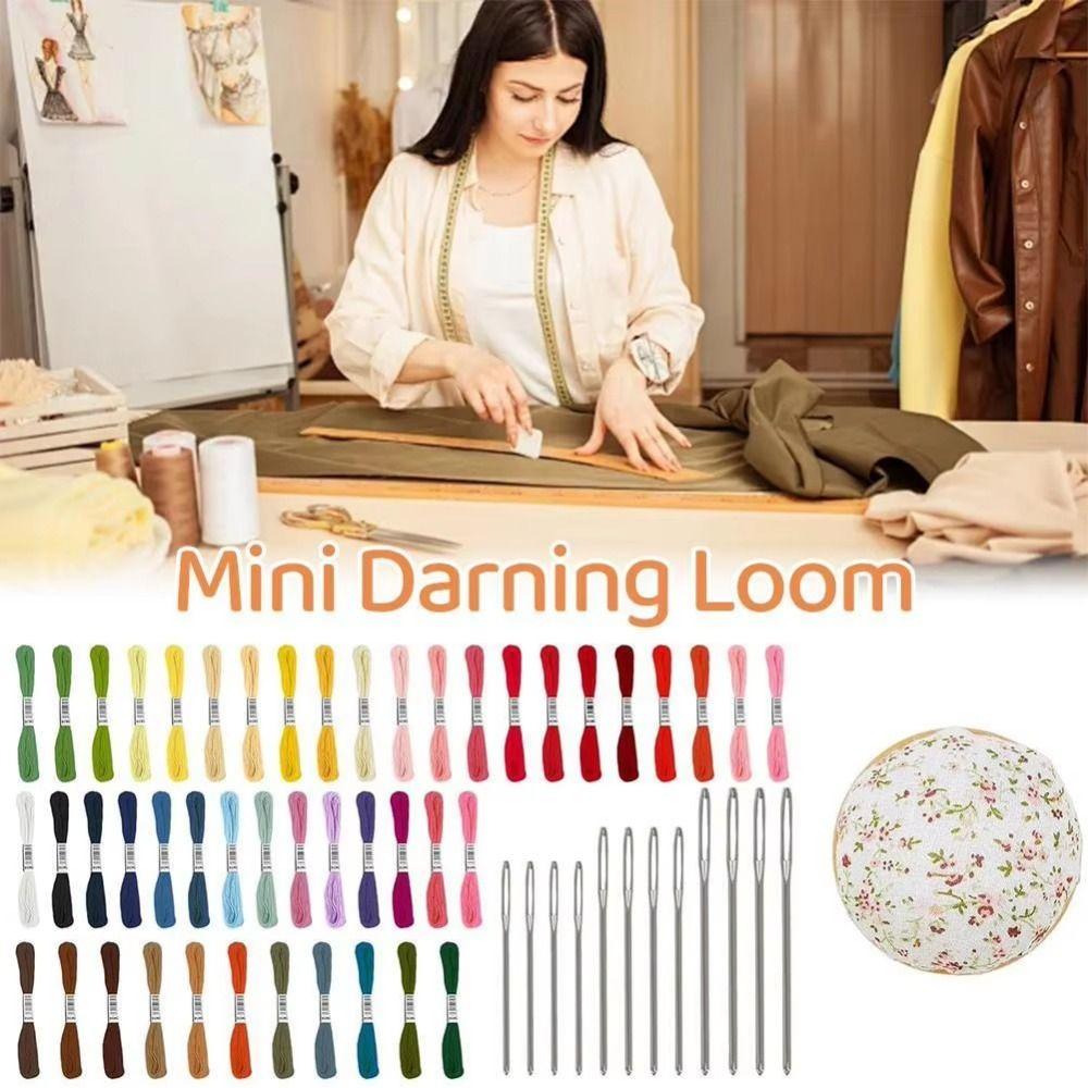 Egg/Mushroom Shaped Sock Darning Kit DIY Crafts Darning Mending Tool Kit Sock Repair