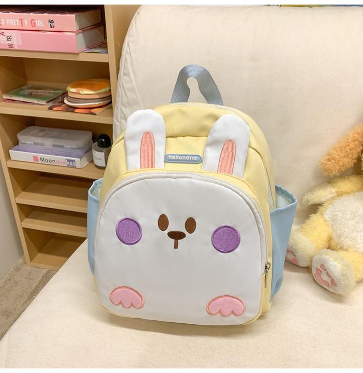 

Школьные рюкзаки милый мультяшный нейлоновый кролик студентка средней школы колледж девочка рюкзак родитель-ребенок детская сумка Without pendant жёлтый
