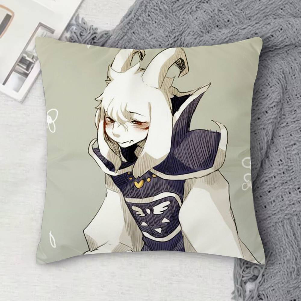 UUndertale Doublesided Printed Square Decorative Cushion Cover for Sofa Living Room Home Decor