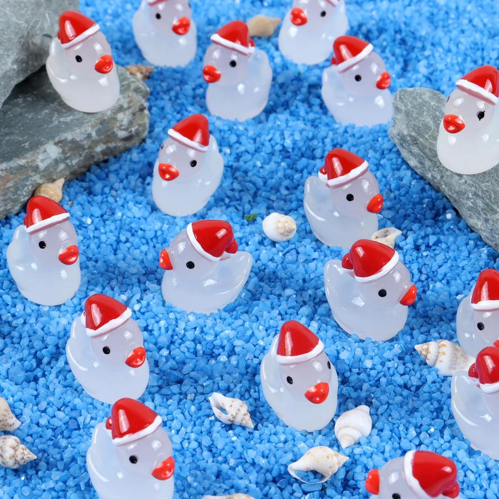 Luminous Christmas Mini Yellow Duck Resin Ornament