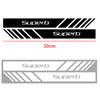 2PCS Car Body Side Rear View Mirror Stripes Badges Sticker Decals For Skoda Rapid Fabia 1 2 Octavia 2 A5 A4 Roomster Yeti Superb