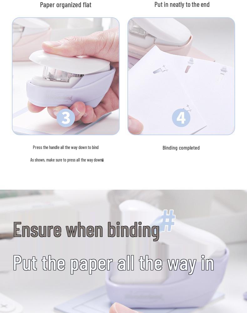 KedeYou Needle-Free Stapler: Safe, Durable Journaling Tool for Students & Office Use.