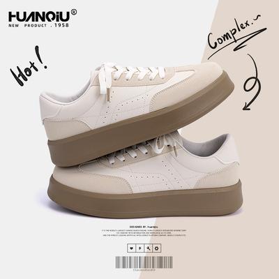 Global Men's Shoes Versatile Fashion White Shoes Men's ZHQ-HY783 Spring New Retro Niche Trend Board Shoes Men
