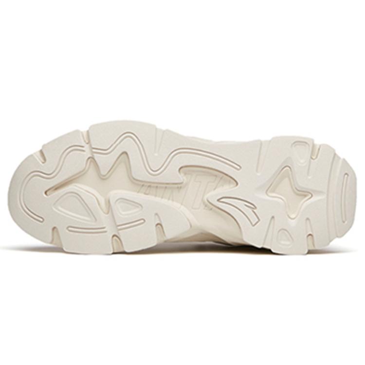 Anta Millennium 3.0 Fleece Lined Abrasion Resistant Cushioning Low Top Casual Shoes Women's Ecru 122148890-6