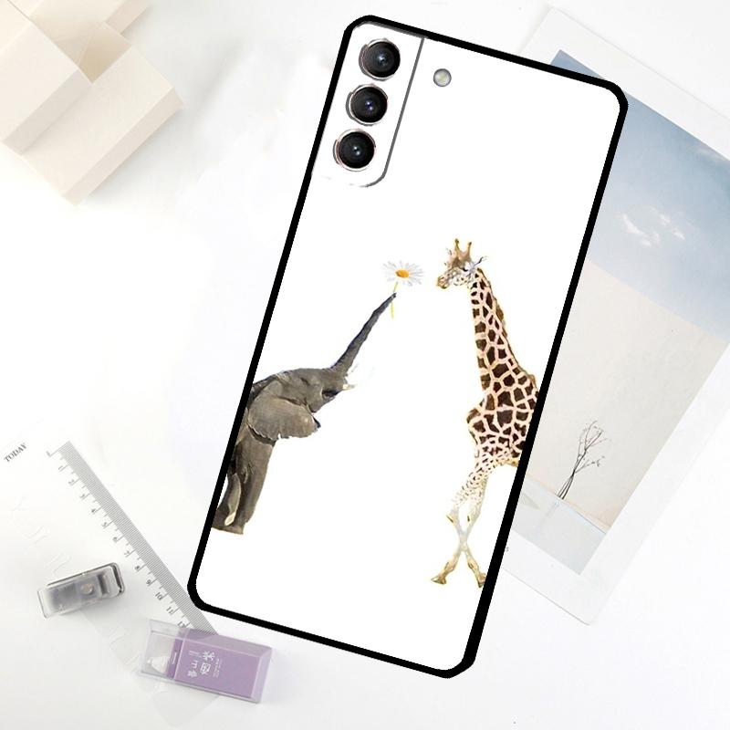 

Cute Cartoon Giraffe Phone Case For Samsung Galaxy S20 FE S21 S22 S23 S24 S25 S26 Ultra S10 S25 Plus S25 FE Cover Galaxy S21Ultra