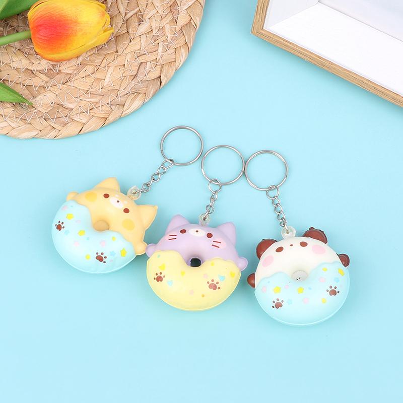 Donut Vent Pendant Slow Rebound Decompression Vent Toy Pendant Keychain Toys