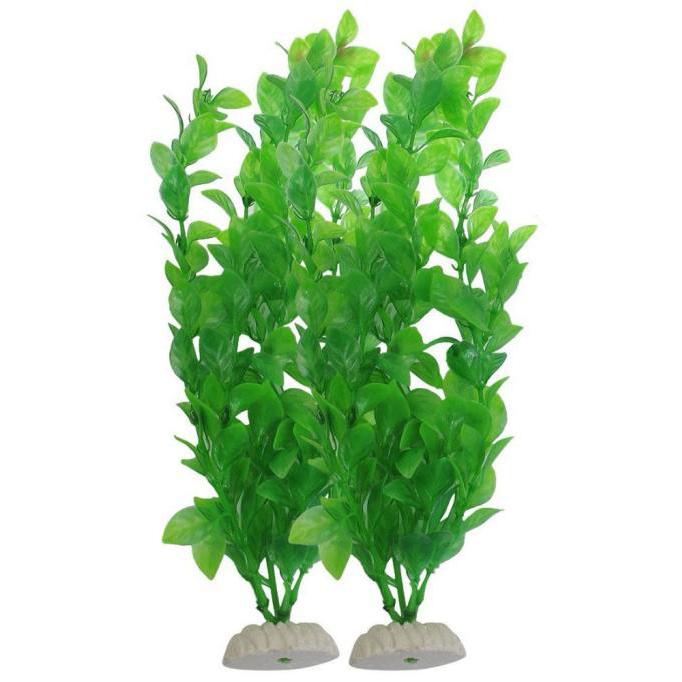 

2-Piece Aquarium Aquarium Fish Tank Plants Decorative 10.6-inch Green зелений