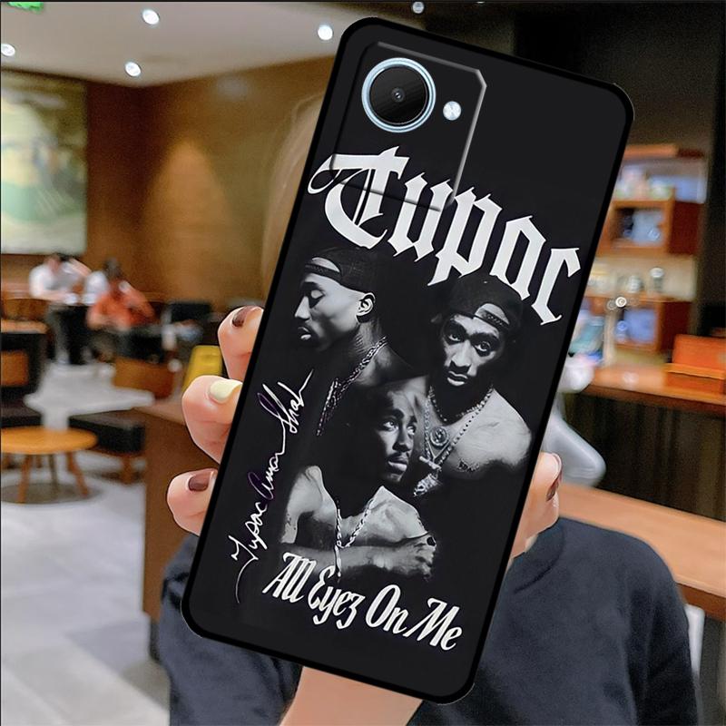 

2Pac Hip Hop Singer Case For Realme C67 C61 C53 C55 C75 C51 C21Y C25S GT 6 6T 5 GT7 Pro 10 11 12 13 14 Pro Plus Realme GT7 Pro