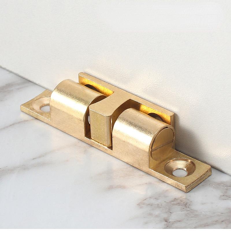 1 Satz Türschloss Tür-Schnappverschluss Schränke Verriegelungsschalter Chassis-Schrank Federkugel-Verschluss Einstellbare Messing-Türschnalle