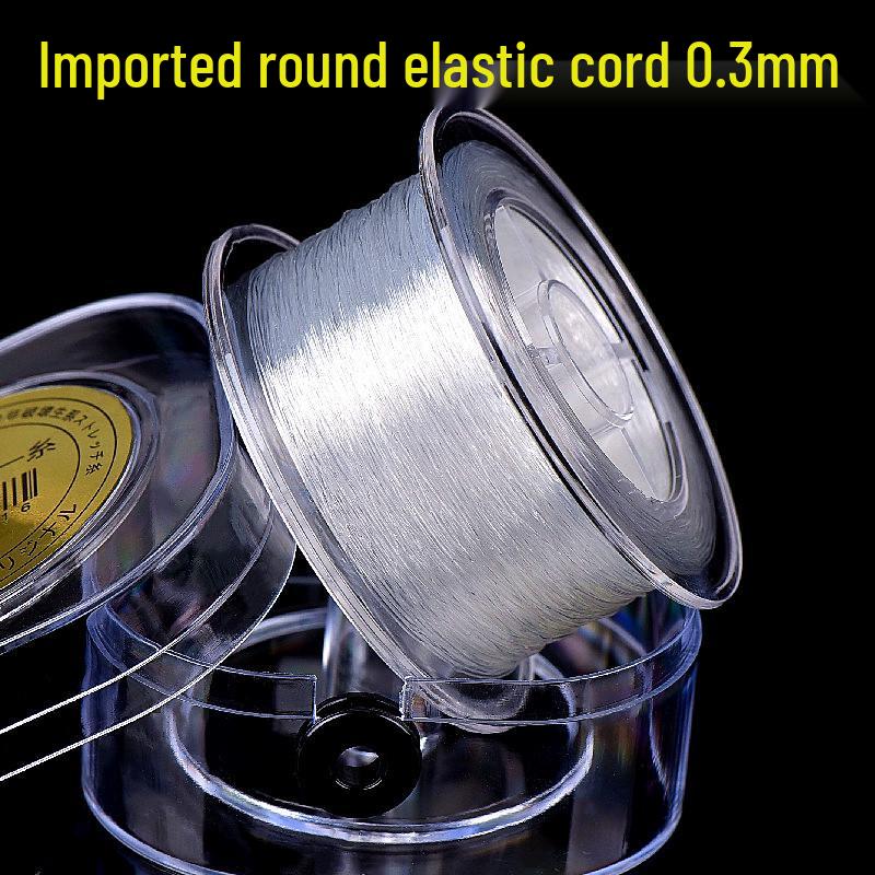 Импортный Эластичный Шнур для Браслетов, Украшений, Бисерных Поделок и Культурных Артефактов - Прозрачная Кристаллическая Сухожильная Нить