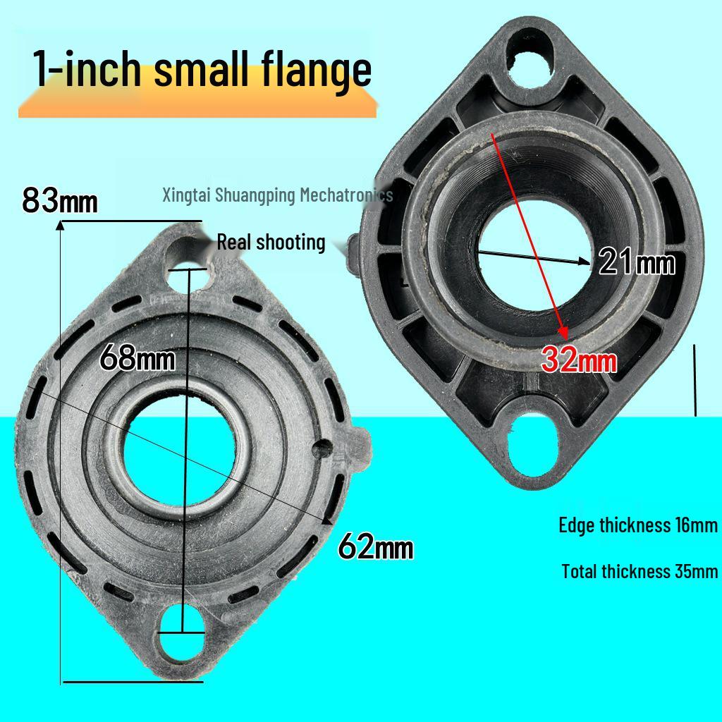 1.5" Black Plastic Elbow for 2.5" Water Pump Conversion