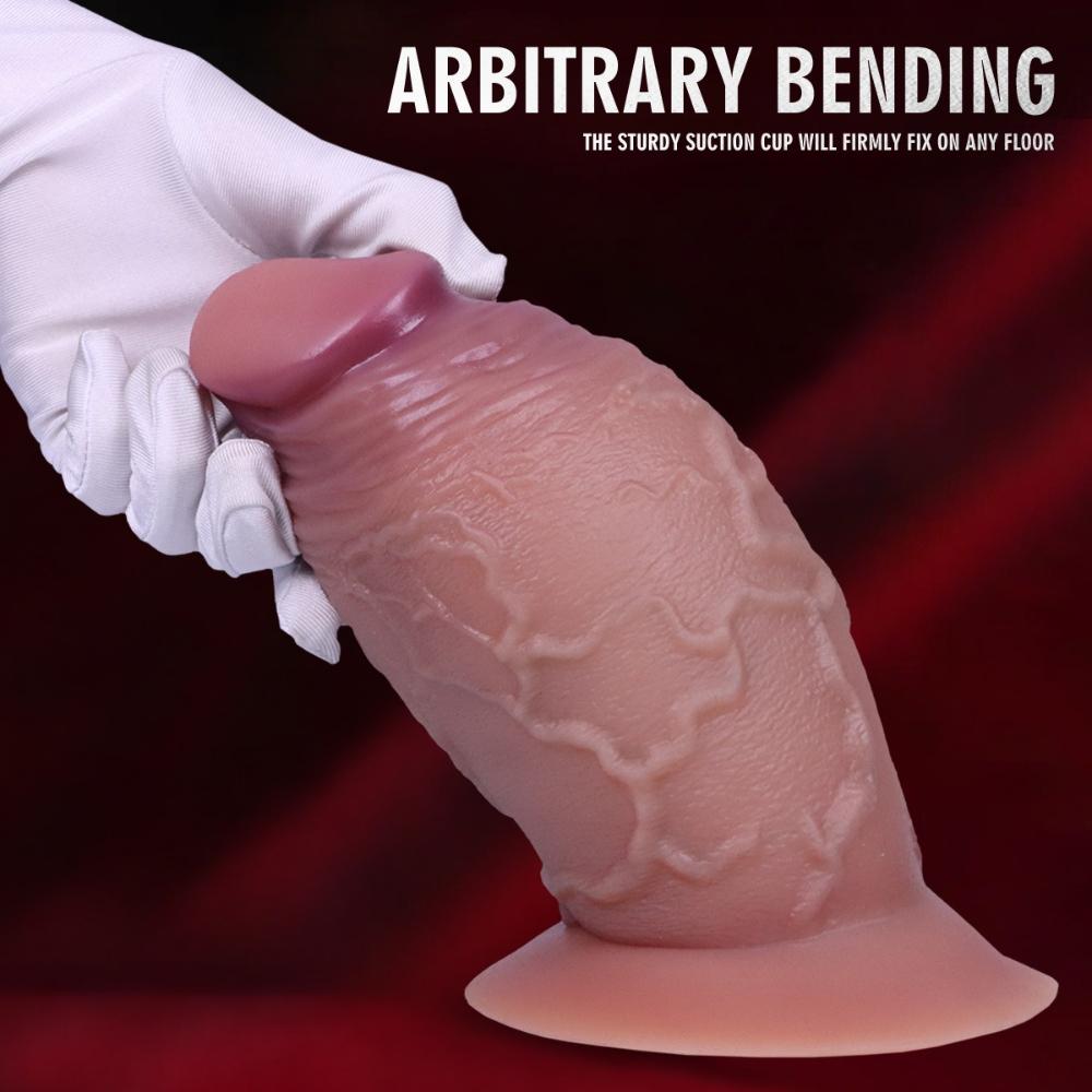 Ultra-realistický strap-on dildo pro ženy - Měkký tekutý silikonový sex hračka pro dospělé, Nositelný & Životní