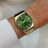 [CLUSE] Ladies' Watch [Retro] Forest Green Gold Metal Strap CW35105