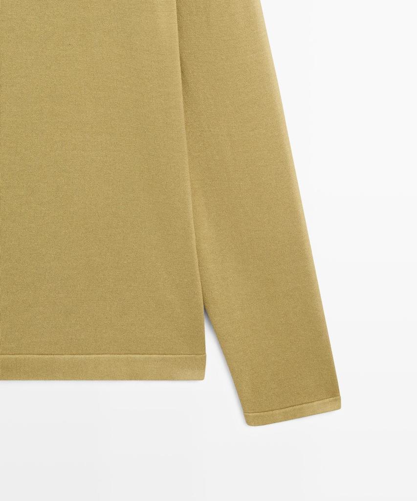 Masimodutti Cotton Round Neck Knit Sweater