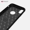 Coque de Protection - Apple - iPhone X - Silicone - Anti-rayures - Fibre de Carbone