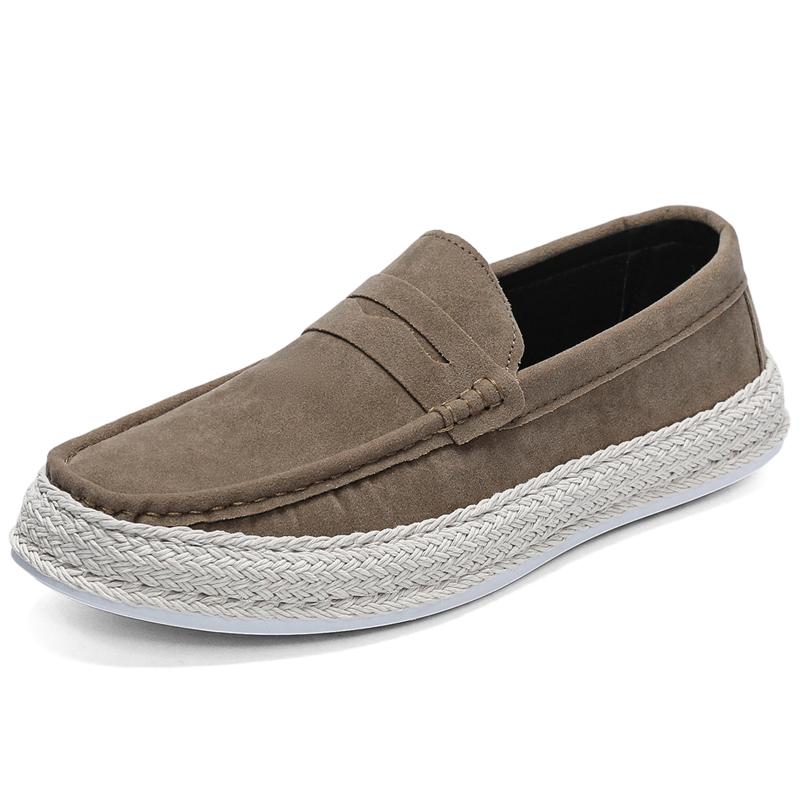 Fashion Men Suede Lightweight Casual Shoes Lazy Shoes Male Breathable Slip-on Men's Driving Shoes Comfortable Loafers Moccasins
