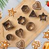 Mini Cookie Cutter Shape Set-24 Small Stainless Steel Metal Stamps,Including: Flower,Heart,Star,Circle,Triangle,Octagon,Square,Oval-cut Fondant and