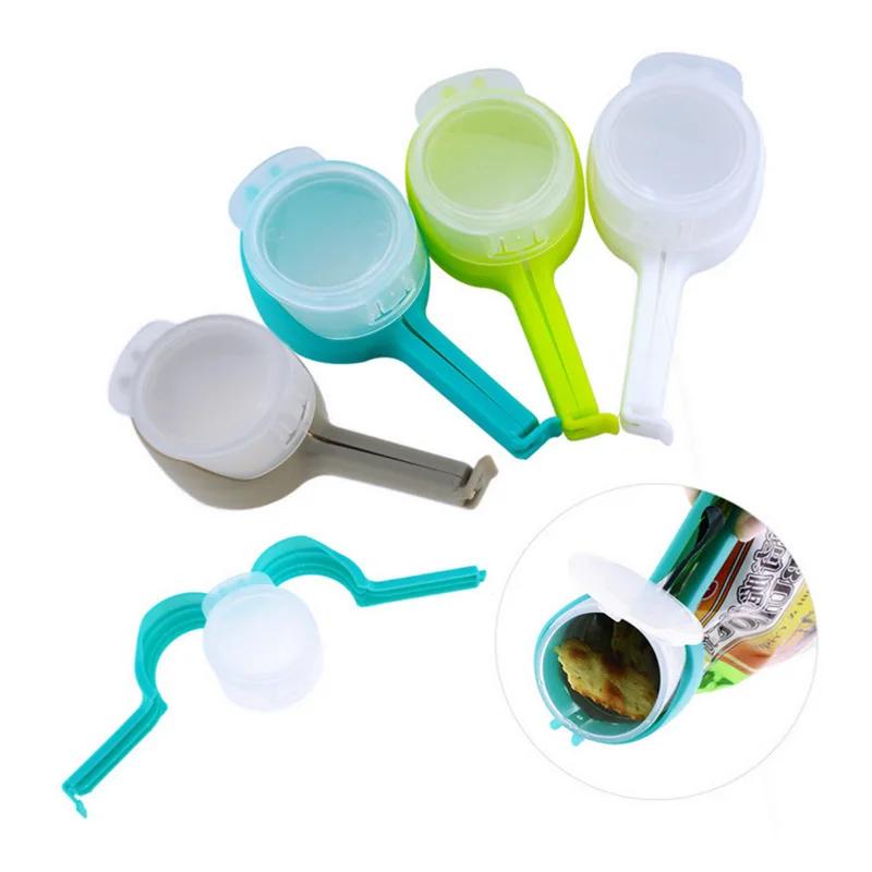 Reusable Plastic Screw Top Sealing Clips for Food Storage Bags Preserving Snacks Seasoning Freshness Kitchen Organizer Accessori