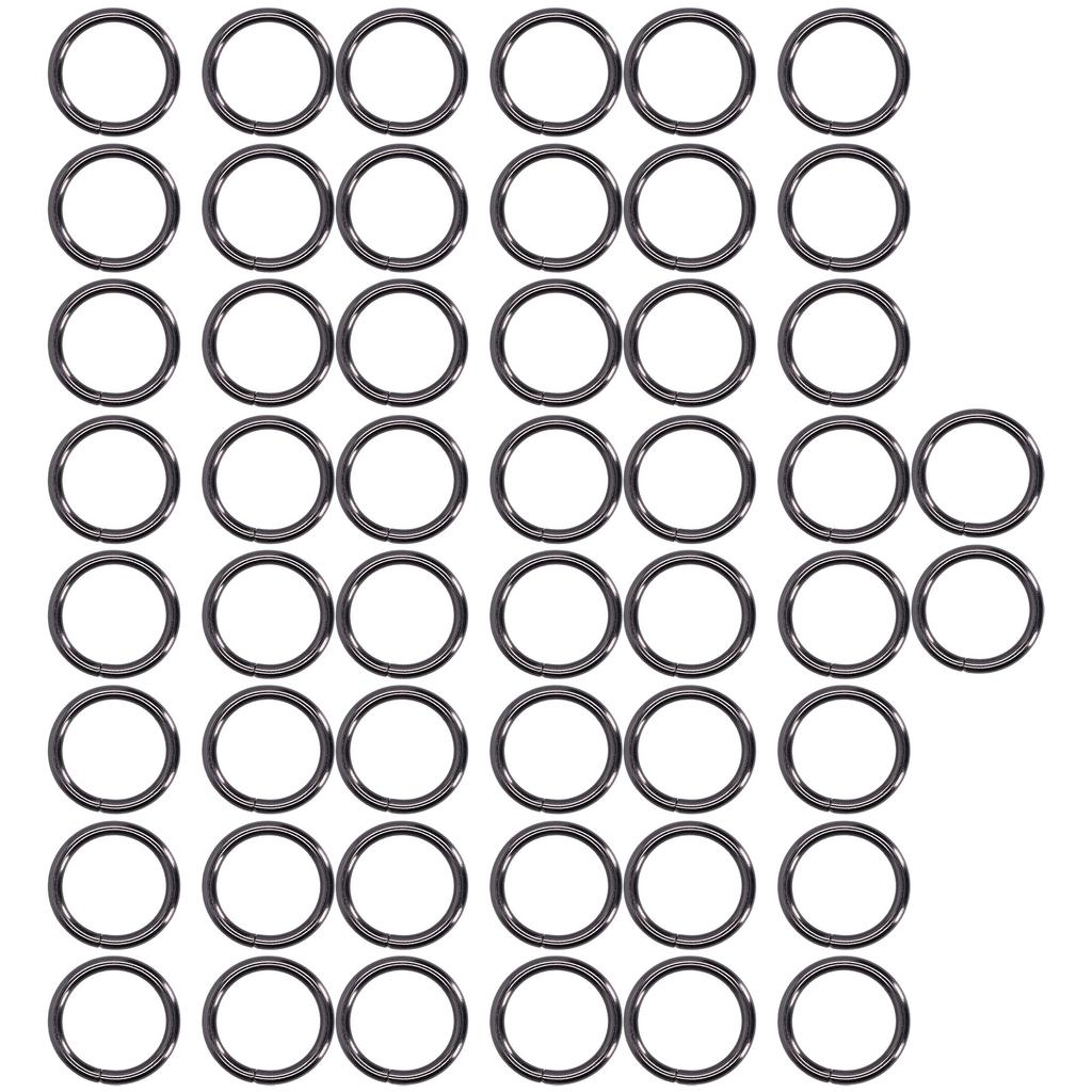 50Pcs Metal Rings 15x3mm Iron Material Sturdy   Multifunctional Exquisite O Rings Metal