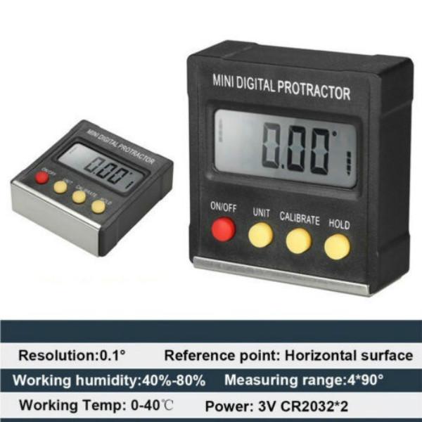 Cube Inclinometer Angle Gauge Meter Digital Protractor Electronic Level Box