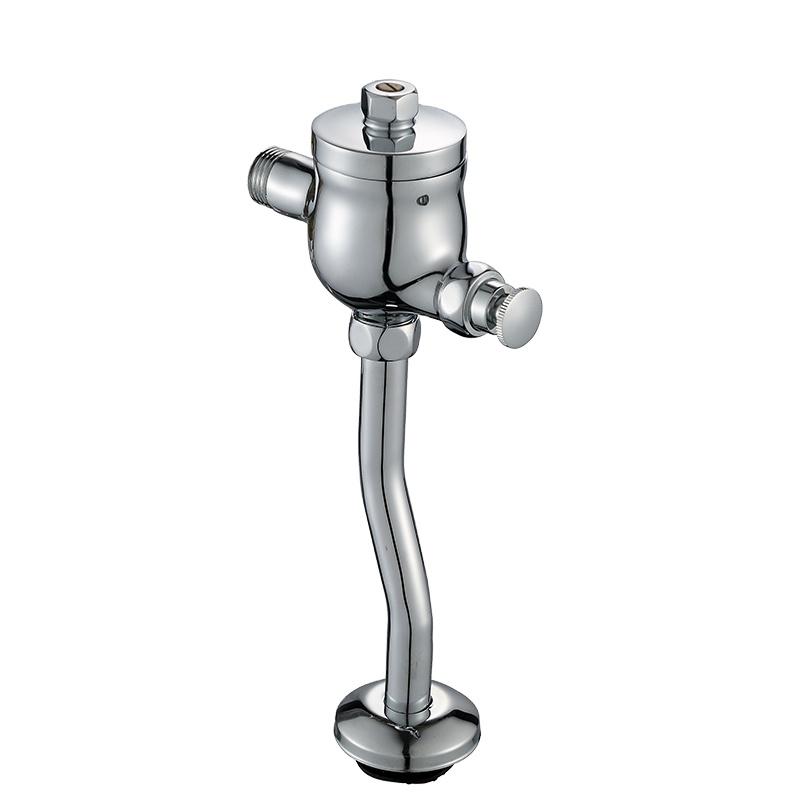 Brass Manual Push Urinal Valve Button Time Delay Urinal Flush Valve Push Button светло-серый