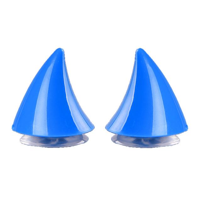 2pcs Motorcycle Helmet Cute Corner Rubber Horn Decoration Motocross Full Face Off Road Helmet Decoration Moto Car Accessories